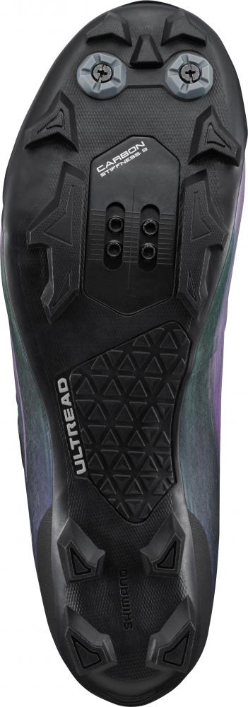 SHIMANO Fahrradschuhe XC703 Herren/Damen MTB SPD Fahrradschuhe Größe 46 breit Lila