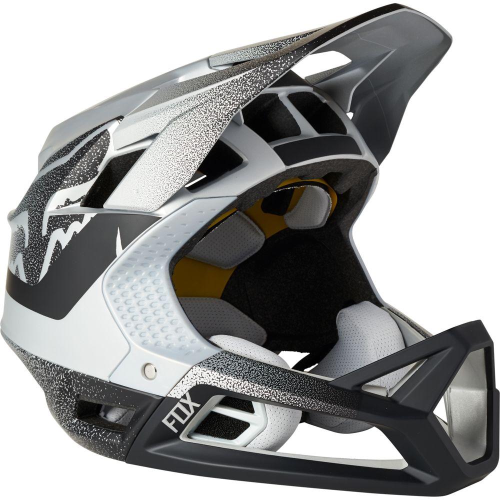 Fox Proframe Vapor CE Full Face Schutz Helm silver black Größe L