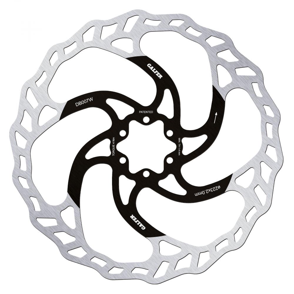 Galfer Wave Bremsscheibe Ø 223 mm 6-Loch - E-Bike & Enduro MTB Fixed Disc