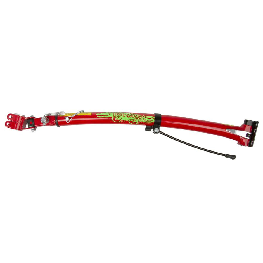 Trail-Gator Tandemstange rot für Kinderräder 12-20", faltbar, werkzeuglos montierbar, TÜV/GS-geprüft.