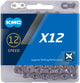 KMC Kette X12 silber für 12-fach 126-Glieder Nickel beschichtet inkl. MissingLink