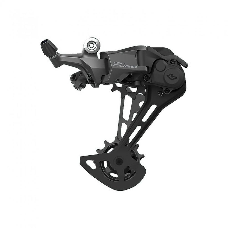 Schwarzes SHIMANO CUES RD-U6000 10/11-fach Fahrrad-Schaltwerk mittellang.