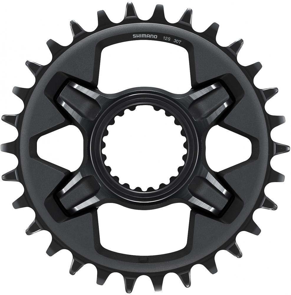 SHIMANO DEORE XT 30T Kettenblatt, schwarz, für effizienten 12-fach MTB-Antrieb.