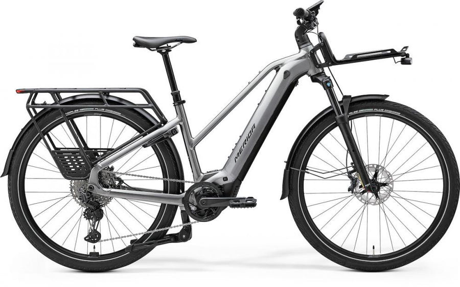 Merida eFLOAT HD 700 Lady EQ S Grau - komfortables E-Trekkingrad für Alltag und Touren