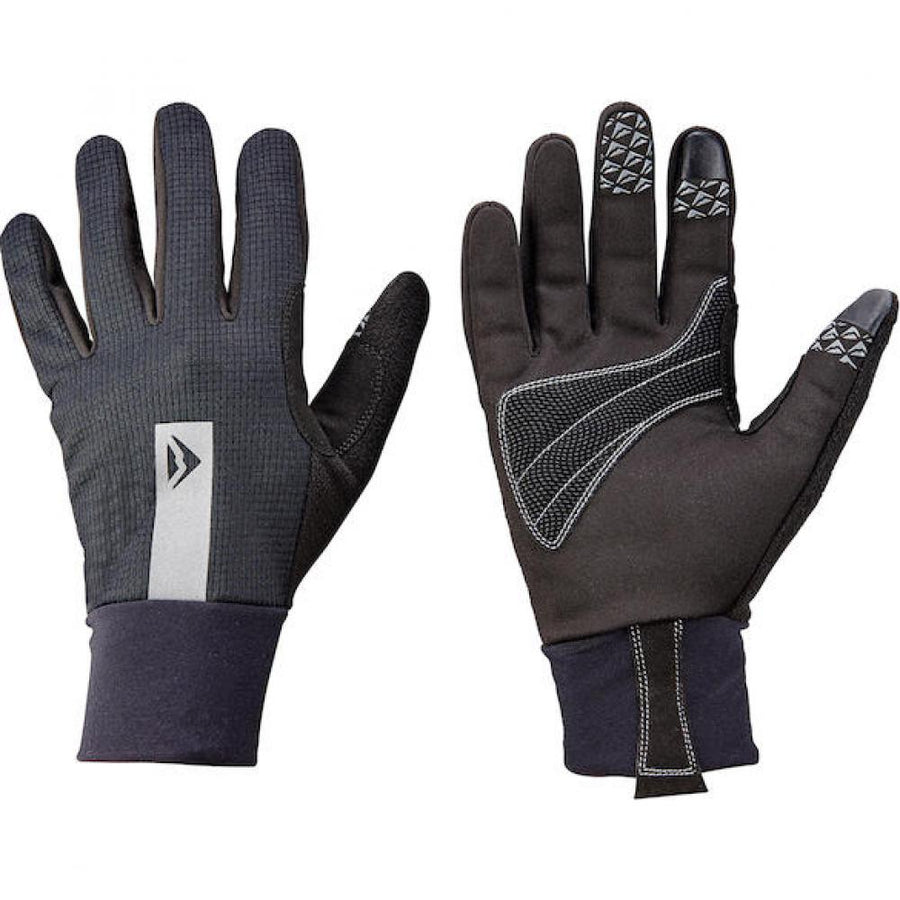 Merida Handschuhe WIND STOP schwarz/grau XL Schwarz/grau - winddichter Fahrrad-Handschuh