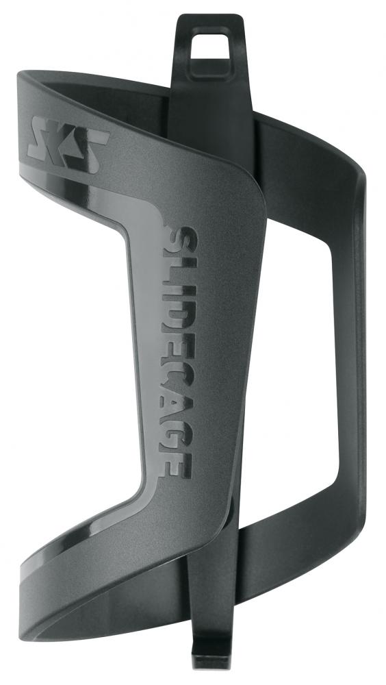 SKS Flaschenhalter Slidecage schwarz, robuster Kunststoff, seitliche & frontale Entnahme, flexibel für MTB & Trekking.