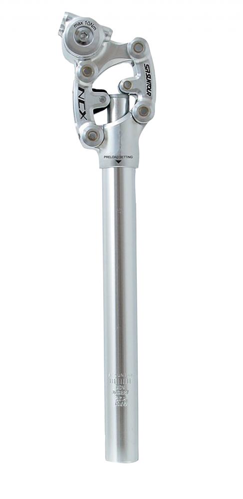 SR-Suntour Federsattelstütze SP12 NCX Ø27,2mm L350mm silber mittel