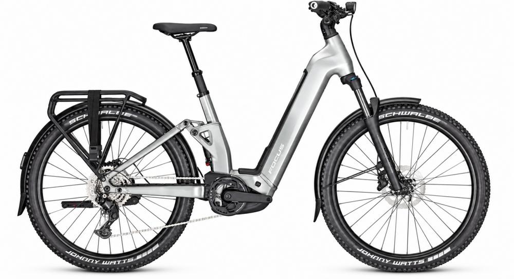 FOCUS AVENTURA² FS 6.7 Wave E-Trekkingbike 27,5 Zoll 800 Wh Silver Größe S