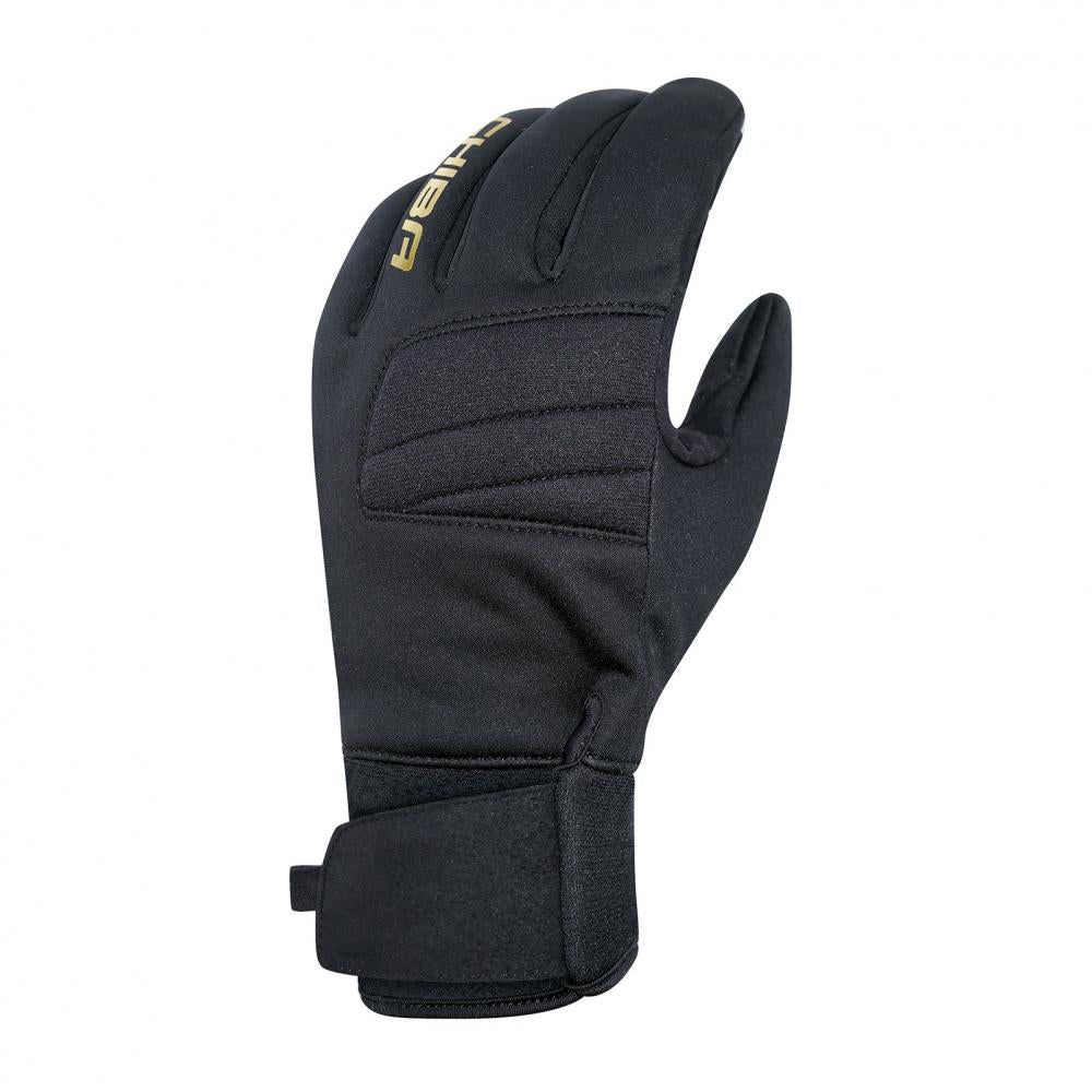 Chiba Classic Winter Vollfingerhandschuh Schwarz Gr. XL - unisex, winddicht, Thinsulate-Futter, Klettverschluss & Touchfunktion