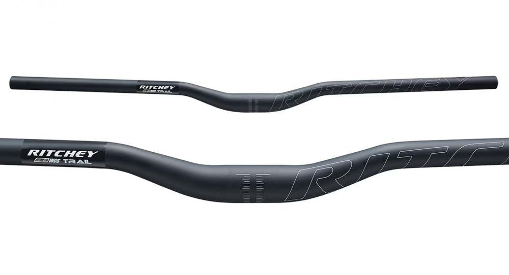 Ritchey WCS Trail Low Rizer Lenker 31,8 mm, 800 x 20 mm, 10° Backsweep, 4° Upsweep, Farbe: Blatte Black, ultrastabil und leicht für harten Offroad-Einsatz