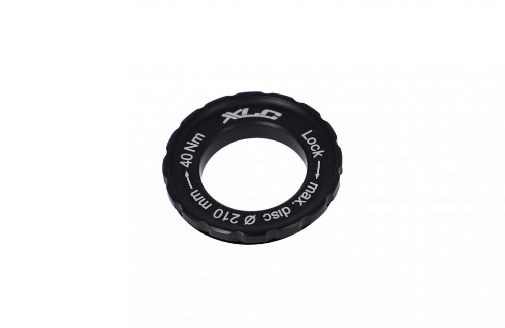 XLC Lockring Thru Axle schwarz, 40 Nm, max. 210 mm Bremsscheibe.