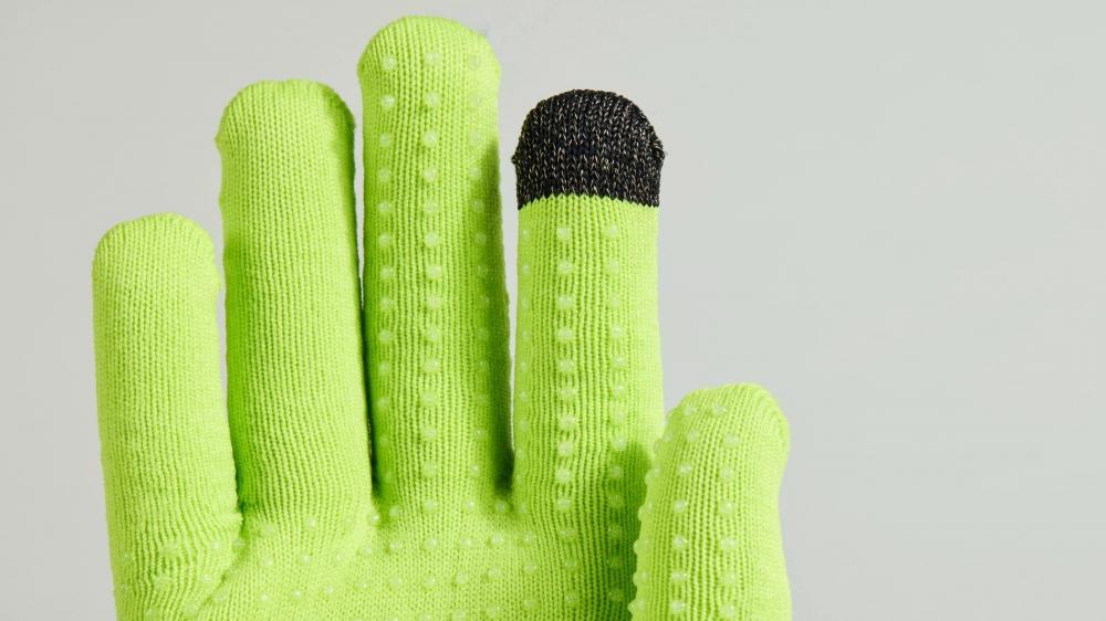 Specialized THERMAL KNIT Handschuh LF HYP M HYPER GREEN - warmer MTB Langfinger Handschuh - Bekleidung