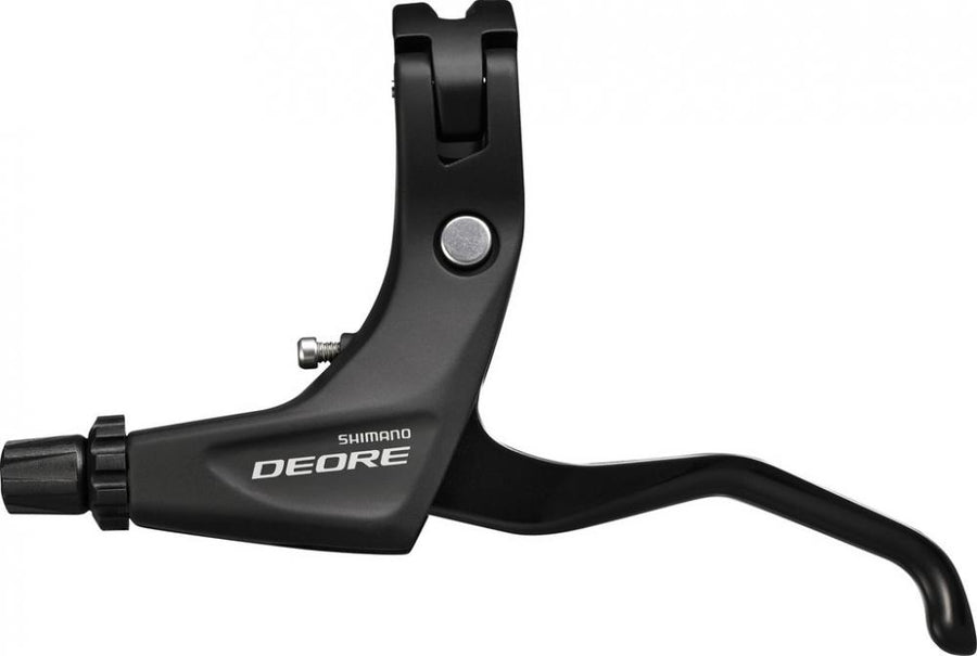 SHIMANO DEORE BL-T610 Bremshebel links, schwarz, für V-Brakes und mechanische Scheibenbremsen.