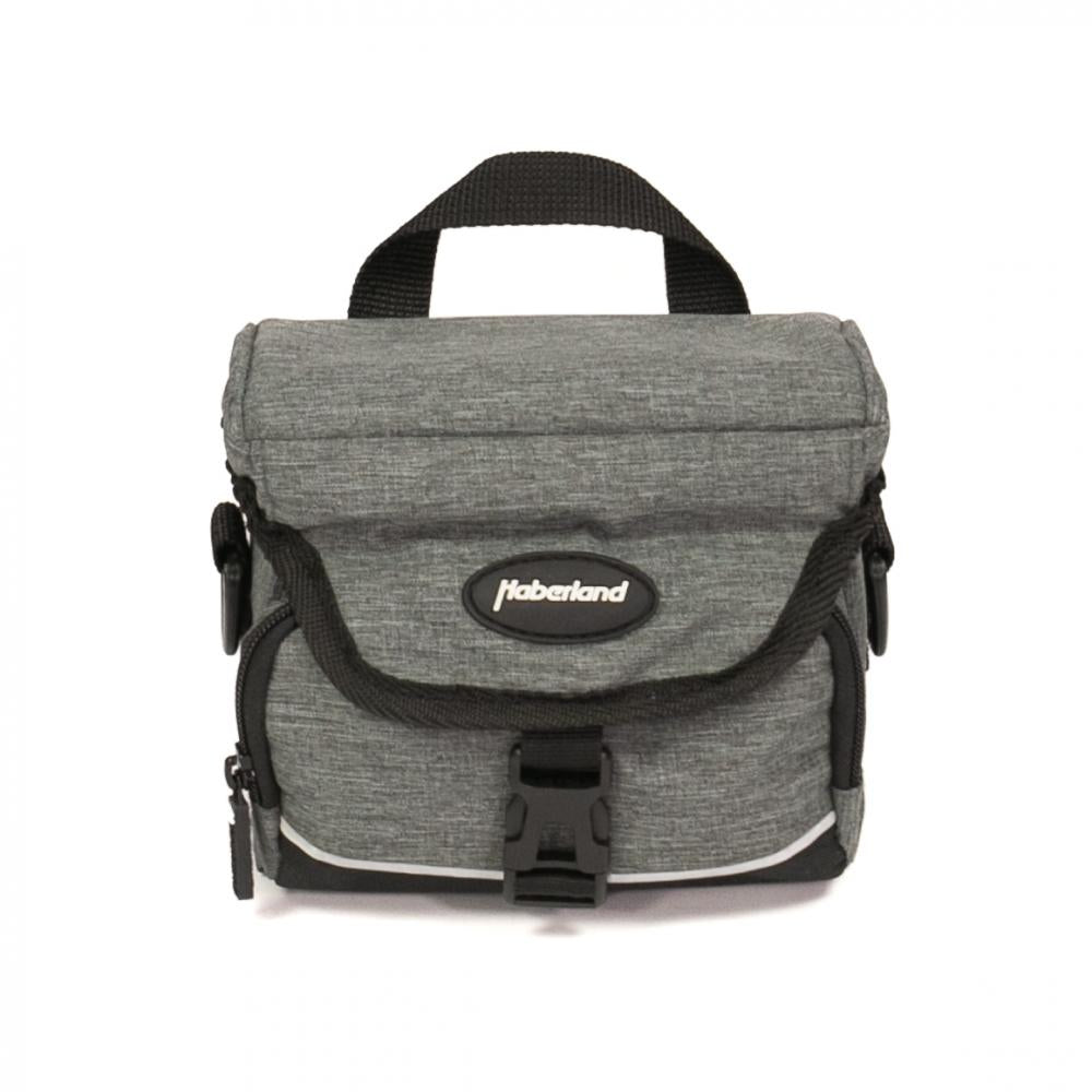 Haberland Lenkertasche 2l Mini grau - kompakte Lenkertasche mit KLICKfix-Halterung