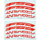 FSA Decals für Gradient Wider LRS 29" Rot - stylische Laufrad-Aufwertung