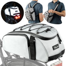 Valkental Gepäckträgertasche Trunk Bag reflective mit Rucksackfunktion