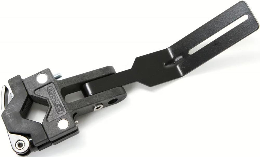 Pletscher MTB-Schnellverschlussadapter - Adapter zur Befestigung von Pletscher Athlete und Master Gepäckträgern an MTB-Sattelstütz-Schnellspannern, robustes Aluminium-Zubehör, schwarz