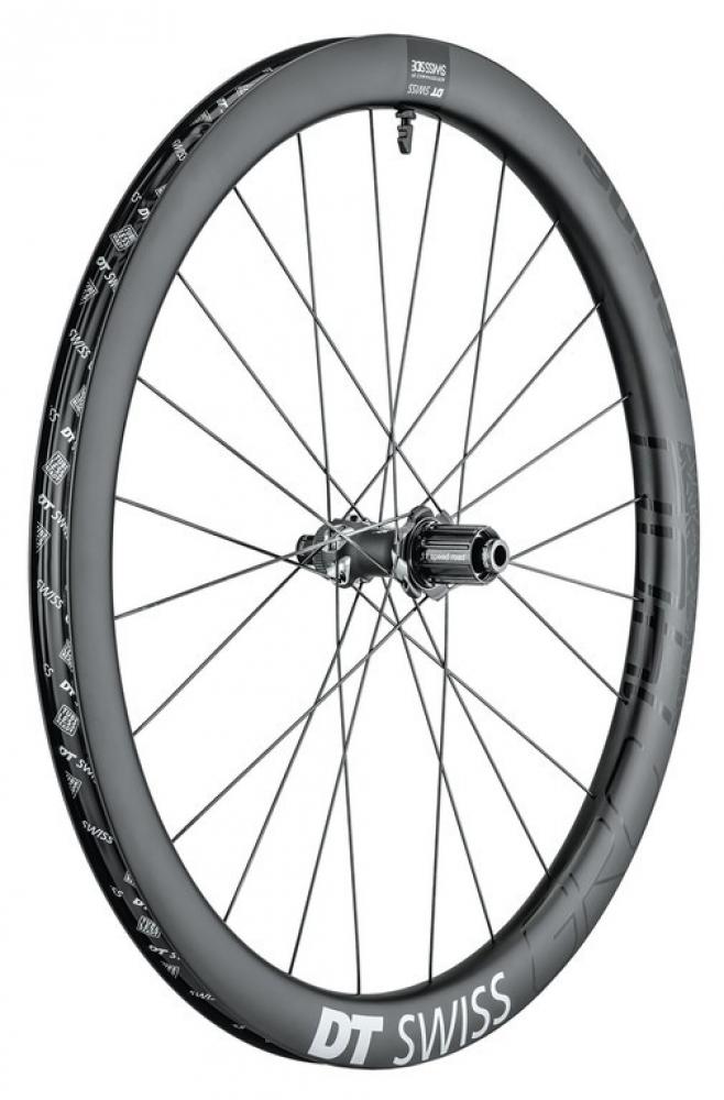DT Swiss Laufrad GRC 1400 Spline Disc 584 x 24 mm schwarz - aerodynamisches Carbon-Gravelrad