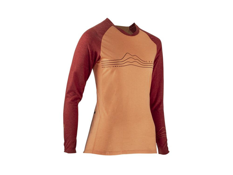 Leatt MTB All Mountain 3.0 Damen Langarm-Trikot L Peach - Atmungsaktives TENCEL™-Material