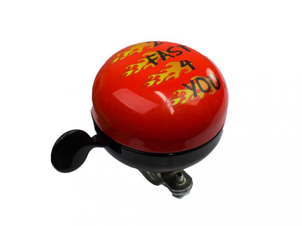 bbeBells Fahrradklingel "2 FAST 4 YOU"  60mm, für Lenker 1,72,5cm, auffälliges Design, langlebige Metallverschraubung, laut und stilvoll