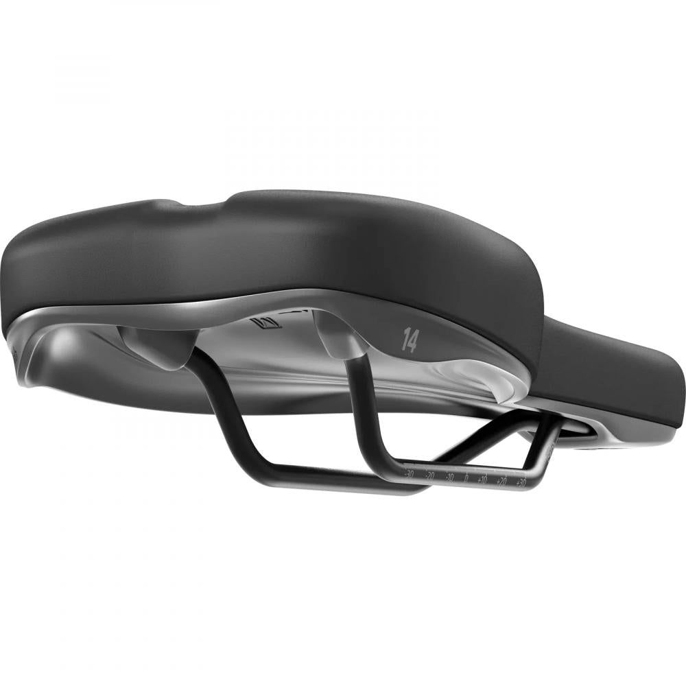 SQlab 601 ERGOLUX® 2.0 Fahrradsattel 15cm - Komfort-Sattel mit Ergonomie-System
