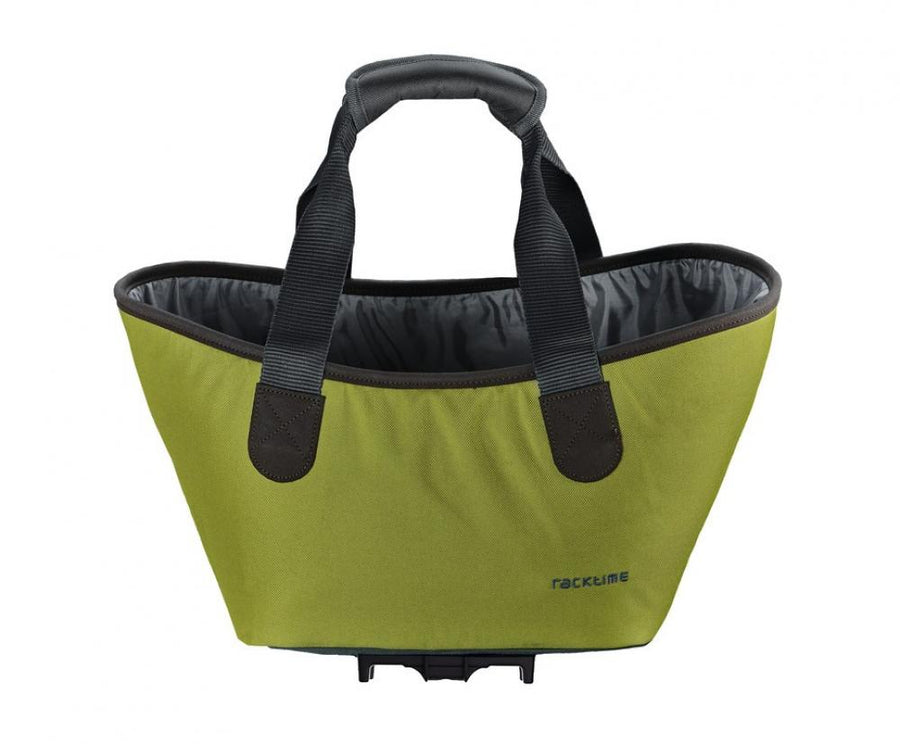 Racktime Agnetha 2.0 Einkaufstasche Lime Green - 15L Gepäckträgertasche mit Snap-it System