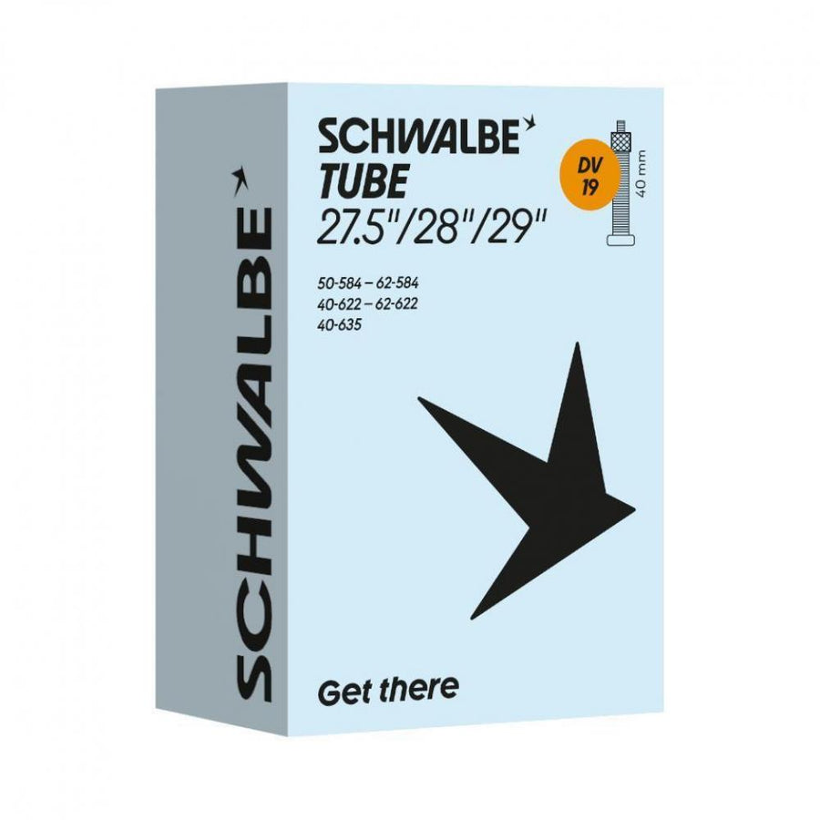 Schwalbe Fahrradschlauch DV19 40mm für 27.5"/28"/29" Räder (ETRTO 40/62-584/635), zuverlässig