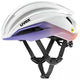 uvex surge aero MIPS Rennradhelm, mit Aero-Cover, MIPS®-Technologie, Brillengarage, reflektierende Details, white-lilac apricot matt, Größe 59-61 cm