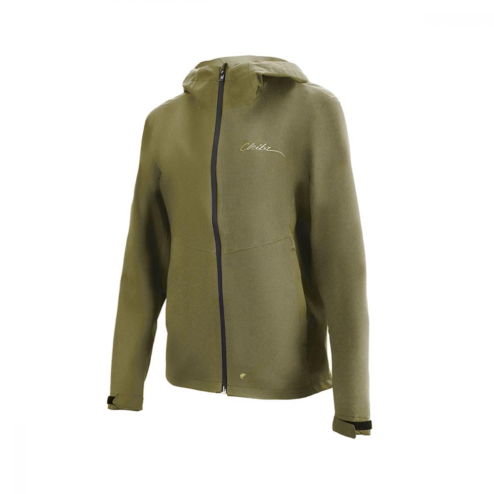 CHIBA Rainjacket Damen - wasserdicht, winddicht, atmungsaktiv, Größe L, olive