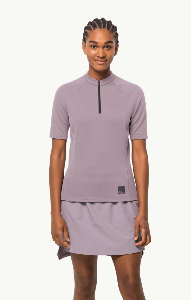 Jack Wolfskin Bike Commute Hz T W Synthetic Fiber T-Shirt Shortsleeve Quail Größe XS
