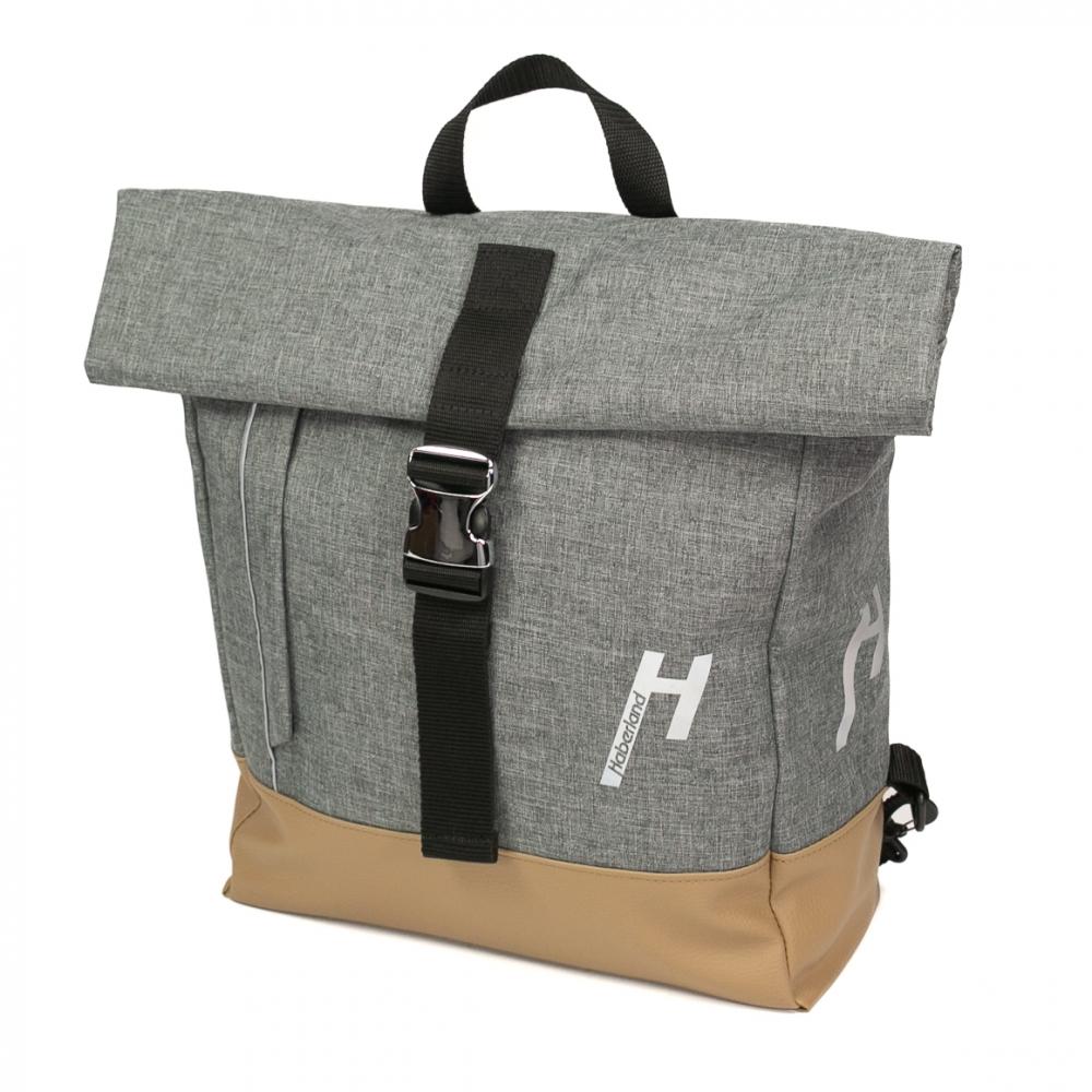 Haberland Bike-Rucksack Keep Rollin' grau - vielseitige Gepäckträger-Tasche & Rucksack