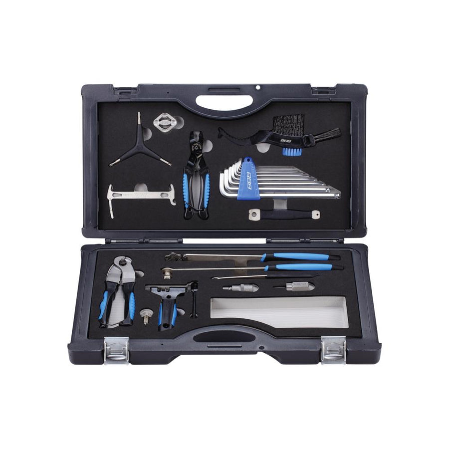 BBB Cycling Werkzeugkiste AllroundKit 16-teilig Schwarz - kompletter Fahrrad-Werkzeugsatz