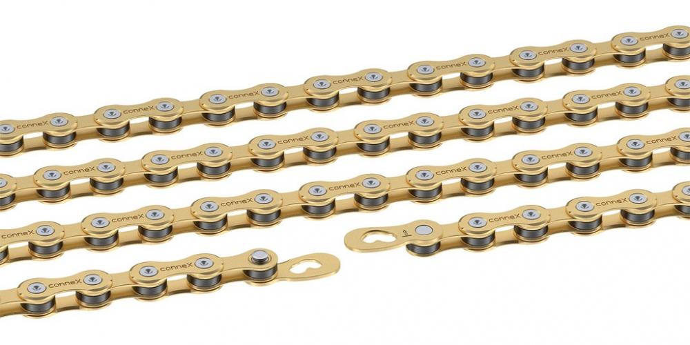 Connex Kette Wippermann 9SG 1/2"x11/128" 114 Glieder 6,6mm 9-fach gold