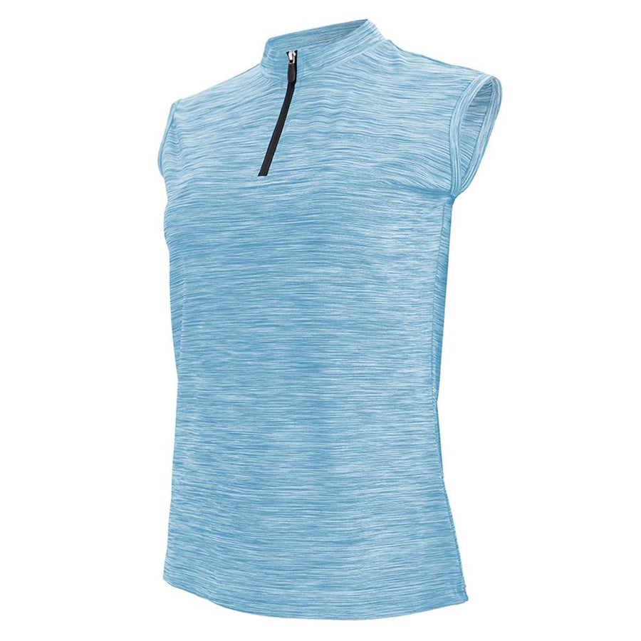 CHIBA Lady Melange Shirt Sleeveless - Radtrikot ärmellos, royal, XL, atmungsaktiv