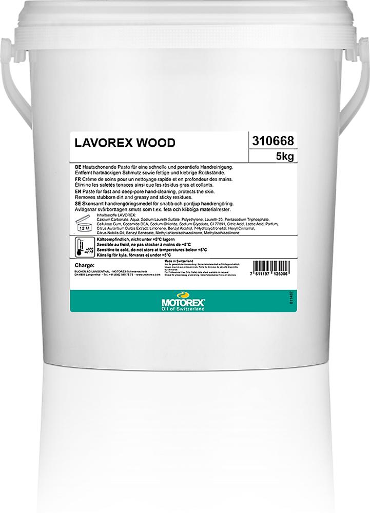 Motorex Handreinigungspaste LAVOREX 5 kg, hautschonend, mit Holzfasern, VOC-frei, für starke Verschmutzungen
