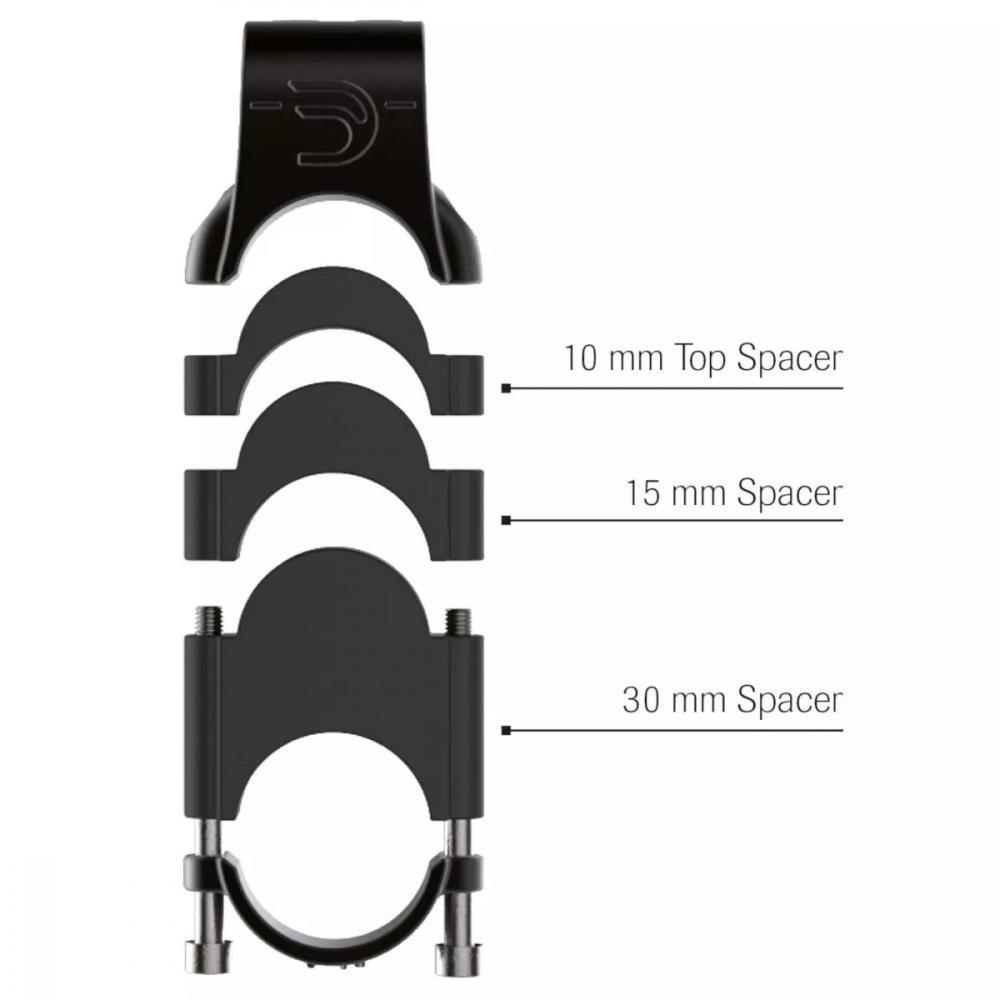 Deda Riser Spacer Kit Parabolica/Fastblack2 - 31,7 mm