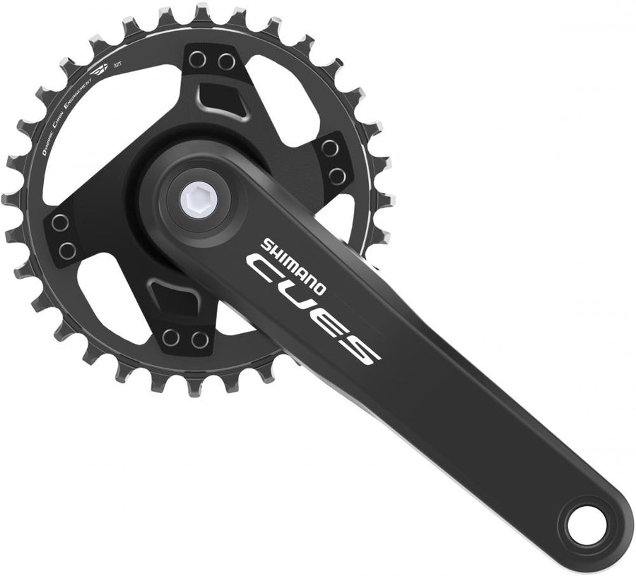 SHIMANO Kurbelgarnitur CUES FC-U4000 170 mm 32Z - robuste Allround-Kurbel für 9-/10-/11-fach Antriebe