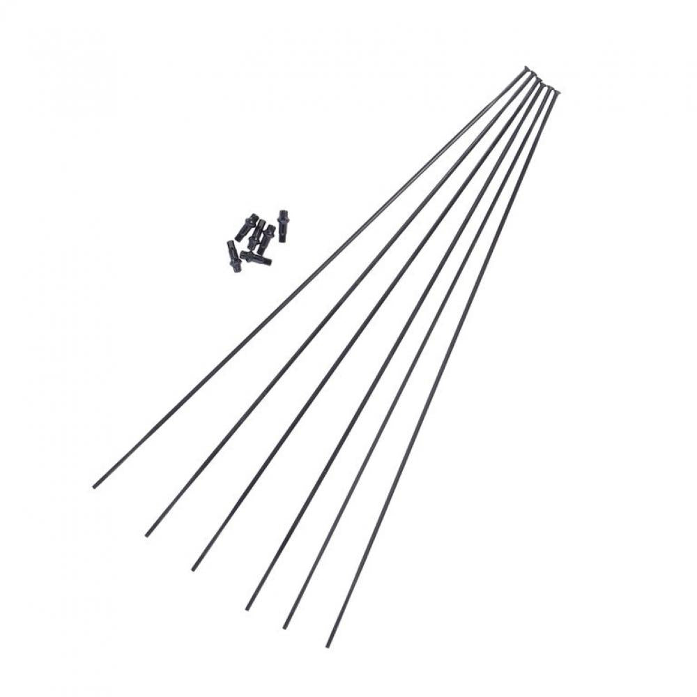 Schwarzes DT Swiss Speichenkit mit Fahrradspeichen und Nippeln für EXC1200 SPLINE 29" VR/HR.