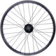 CONTEC Vorderrad "Zen Disc + Eroq DB"nFelge: CONTEC Hohlkammer "Zen 20 Disc", 20", 25-406, Höhe: 17 mm, 32 Loch, SV Ventil, für Scheibenbremse, keine Ösen, max. Systemgewicht 150 kg, geeignet für E-Bikes, schwarz (0.349.819/0)nNabe: CONTEC Vorderradnabe "