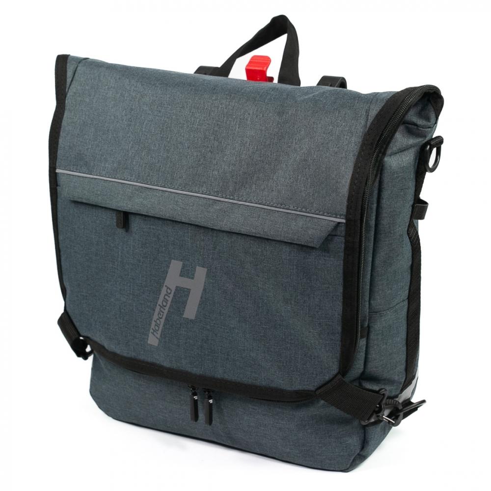 Haberland Bike-Rucksack Sporty anthrazit/reflex - vielseitiger Fahrradrucksack mit Regenschutz
