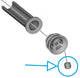 SHIMANO Befestigungsschraube BL-M4100 Ausgleichsbehälterkappe - 1 g, Y1XW9803T