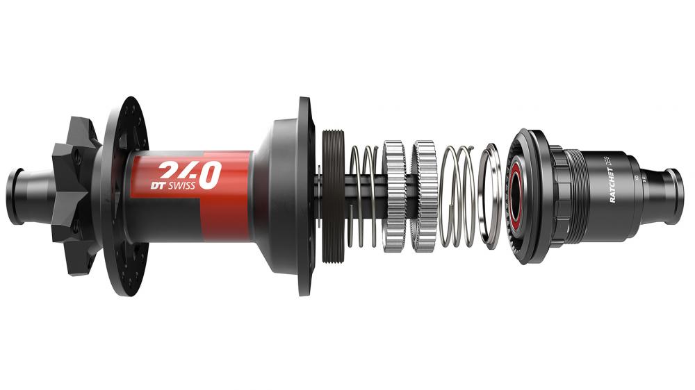 DT Swiss Nabe MTB HR 240 DEG 28 Loch Schwarz - High-Performance-Boost-Nabe mit Ratchet DEG