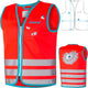 Wowow Sicherheitsweste Crazy Monster Jacket für Kinder Größe L rot