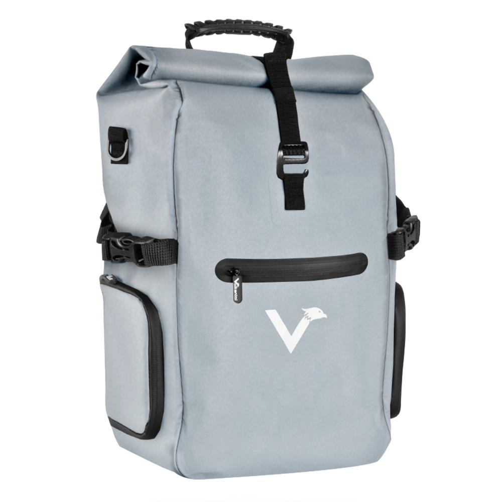 Valkental Rucksack ValkPro 3in1 Fahrradtasche grau