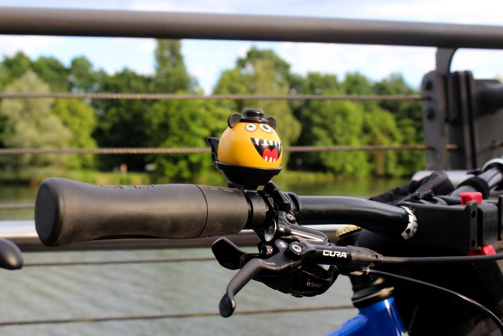 NG Sports Kindsee Fahrradklingel Monster Edition 22.2mm yellow