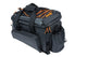 Basil Miles XL Pro Gepäckträgertasche - wasserdicht 9-36 Liter schwarz/orange mit ausklappbaren Seitentaschen isoliertem Flaschenfach und Helmhalterung