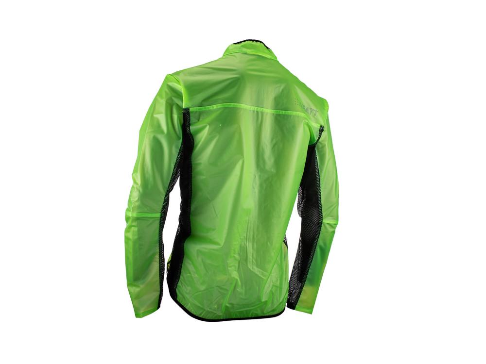Leatt RaceCover Rain Jacket Regenjacke Lime Grün Größe L - Wasserdichte Motorrad Regenkleidung