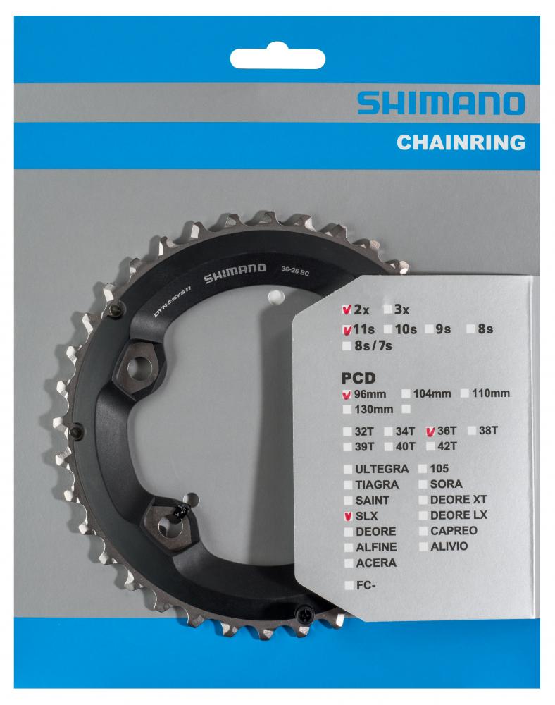SHIMANO Kettenblatt SLX FC-M7000-11 36 Zähne - präziser Antrieb in moderner Ausführung