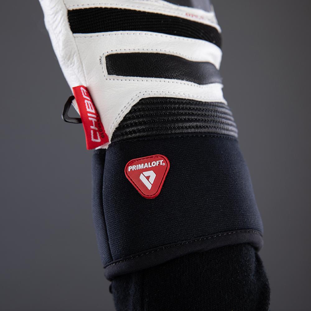 CHIBA Super Race - wasserdichte Winter-Radhandschuhe, Größe 10, weiß