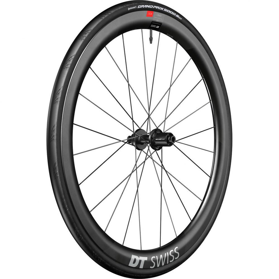 DT Swiss Laufrad ERC 1100 Dicut Disc 622 x 45 mm Schwarz - aerodynamisches Carbon-Endurance-Wheel
